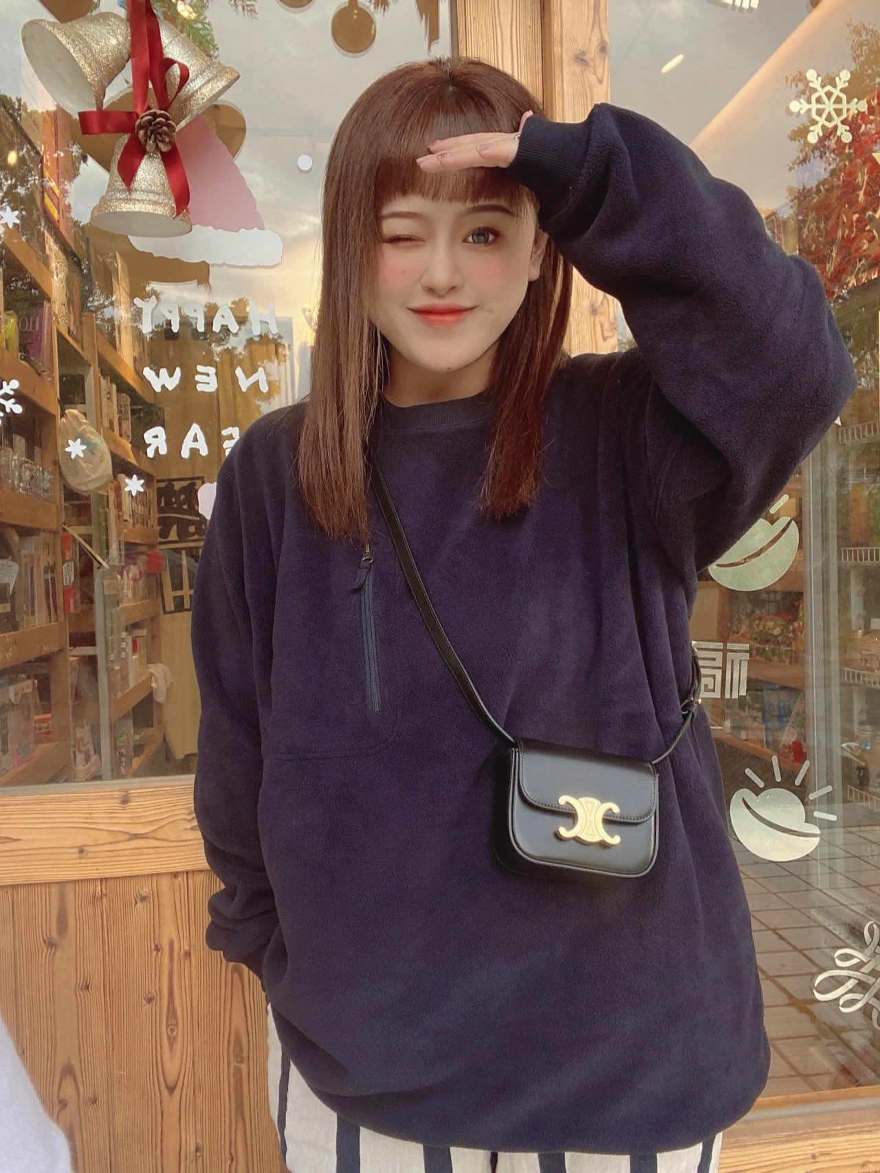 CELINE MINI TRIOMPHE 11CM BAG 10I513黑色