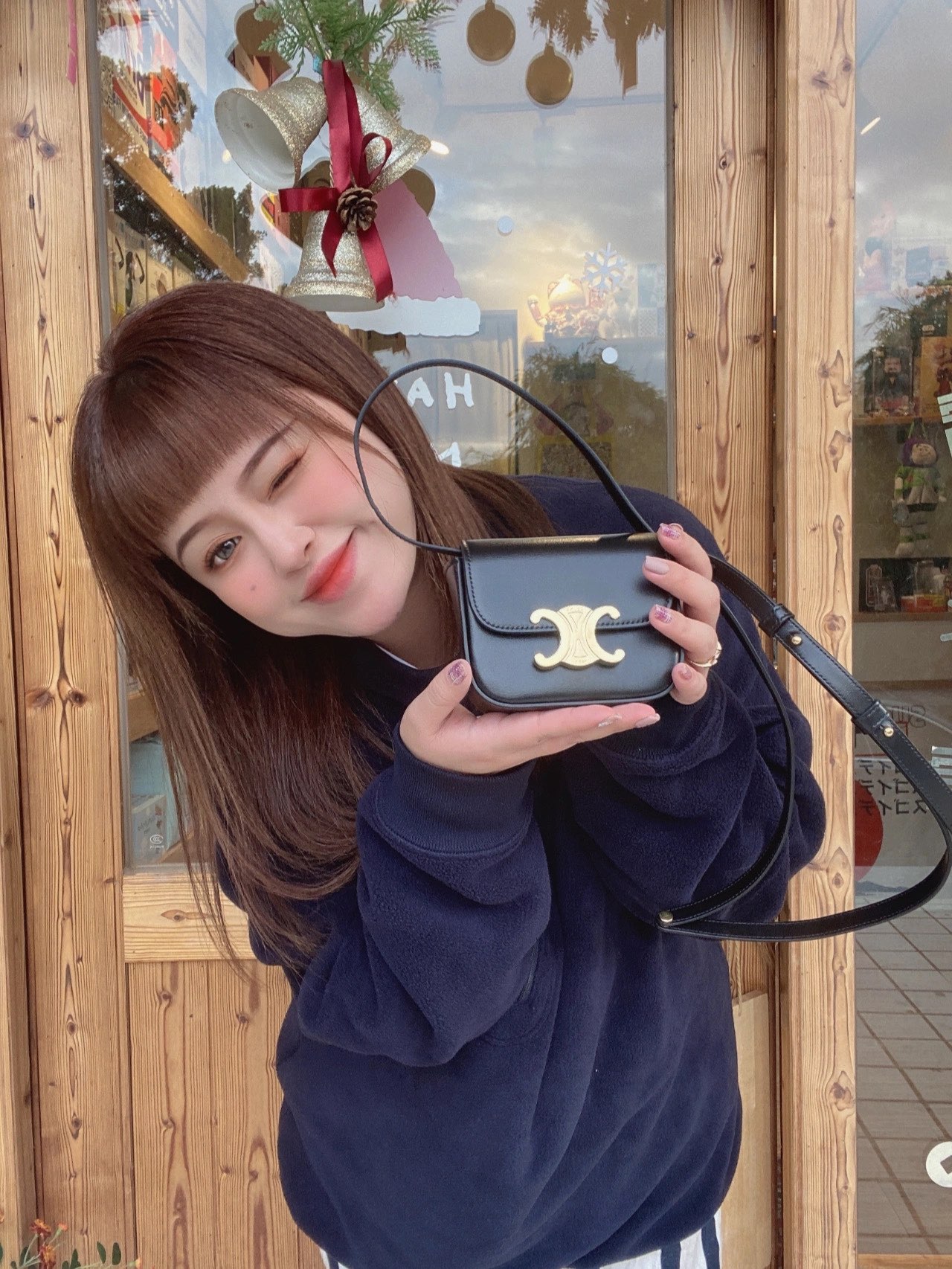 CELINE MINI TRIOMPHE 11CM BAG 10I513黑色