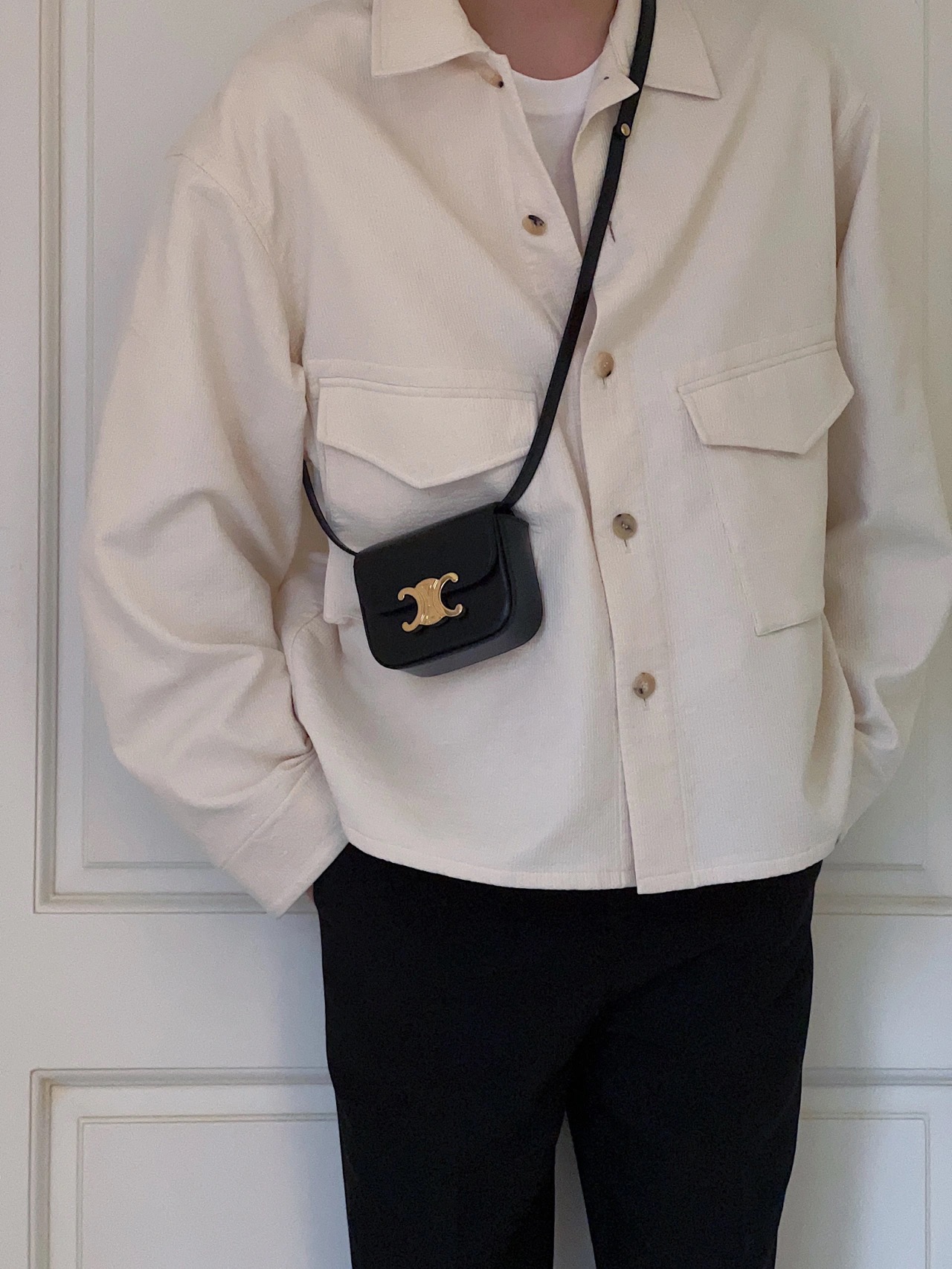 CELINE MINI TRIOMPHE 11CM BAG 10I513黑色