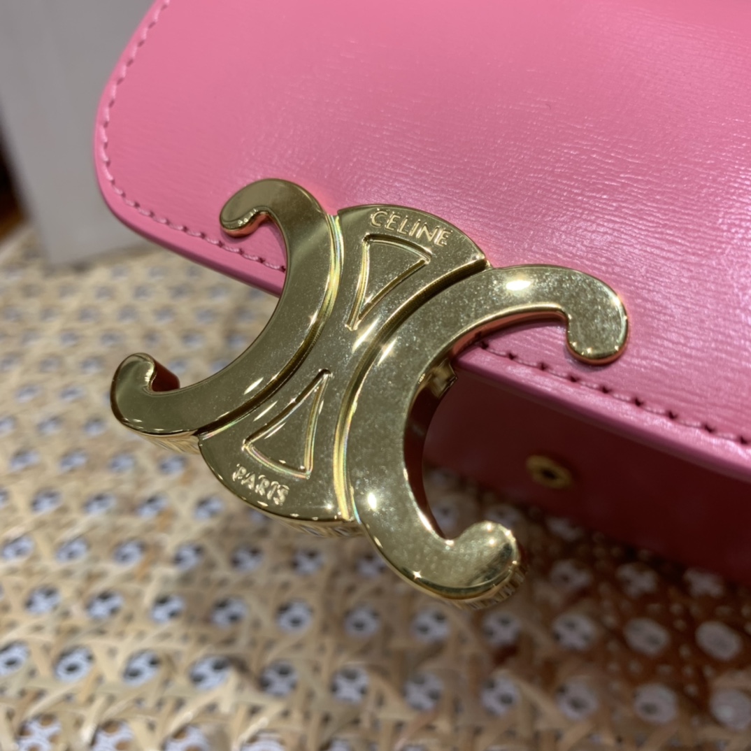 CELINE MINI TRIOMPHE 11CM BAG 10I513艳粉色