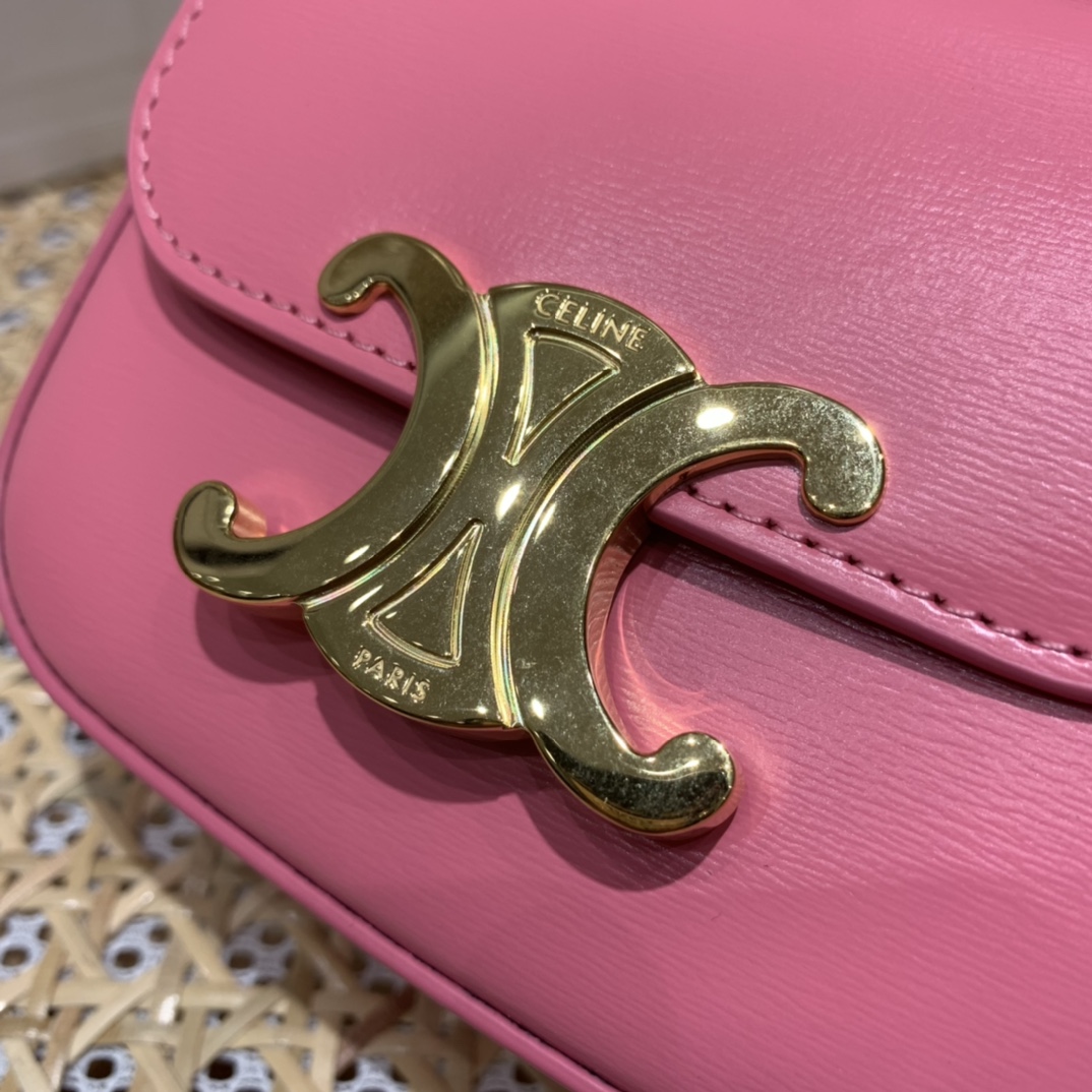 CELINE MINI TRIOMPHE 11CM BAG 10I513艳粉色
