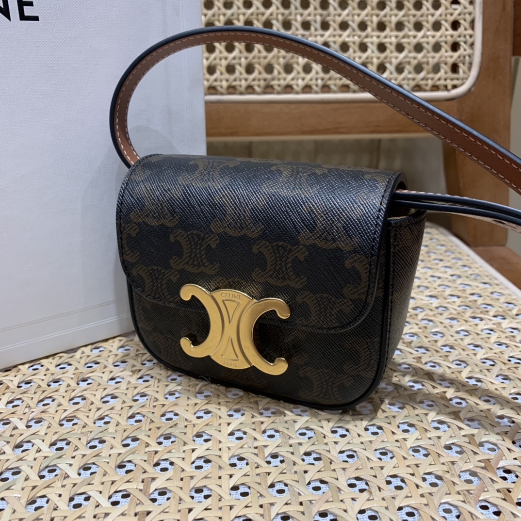 CELINE MINI TRIOMPHE 11CM BAG 10I513老花