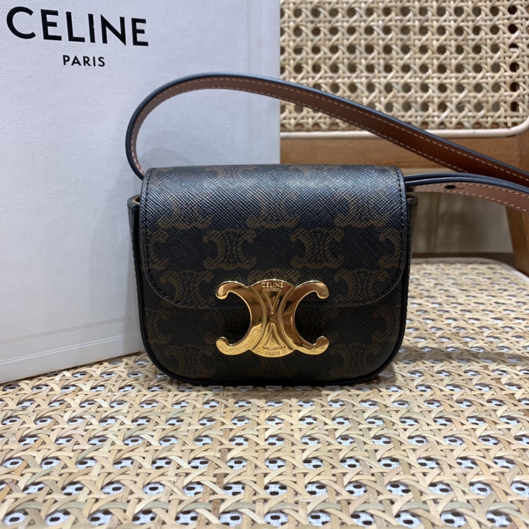 CELINE MINI TRIOMPHE 11CM BAG 10I513老花
