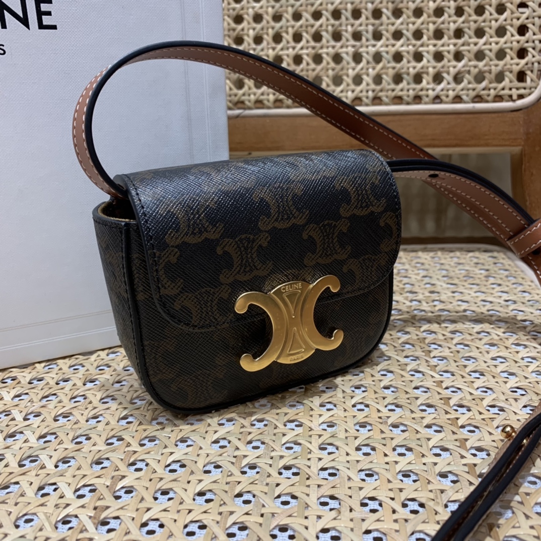 CELINE MINI TRIOMPHE 11CM BAG 10I513老花