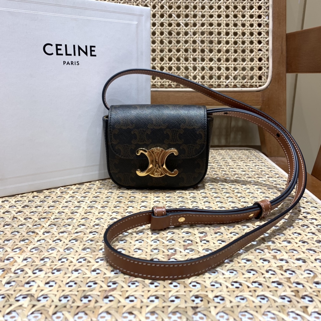 CELINE MINI TRIOMPHE 11CM BAG 10I513老花