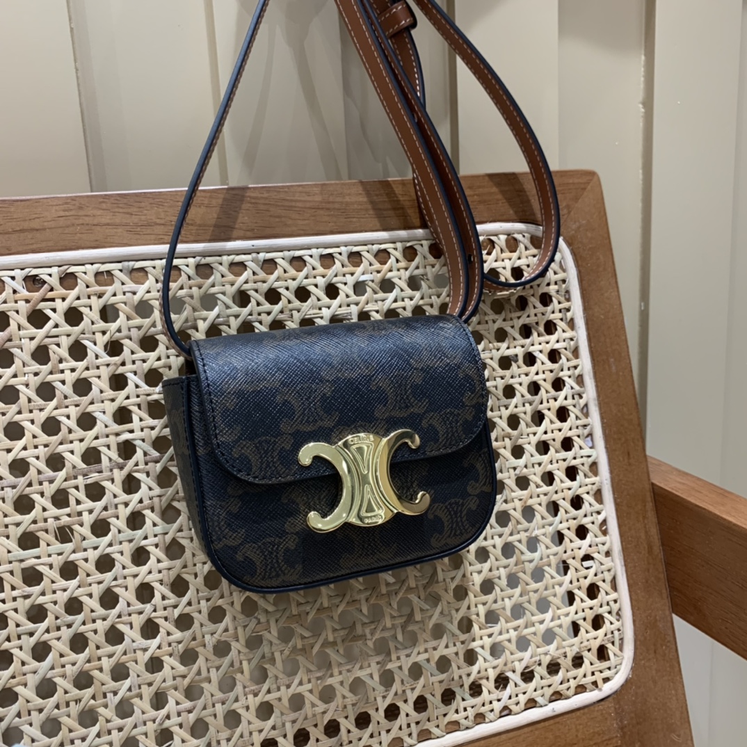 CELINE MINI TRIOMPHE 11CM BAG 10I513老花