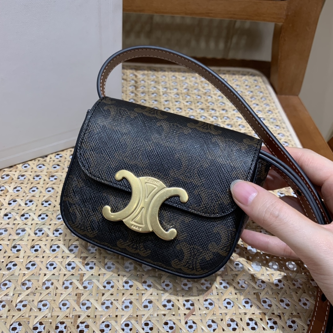 CELINE MINI TRIOMPHE 11CM BAG 10I513老花
