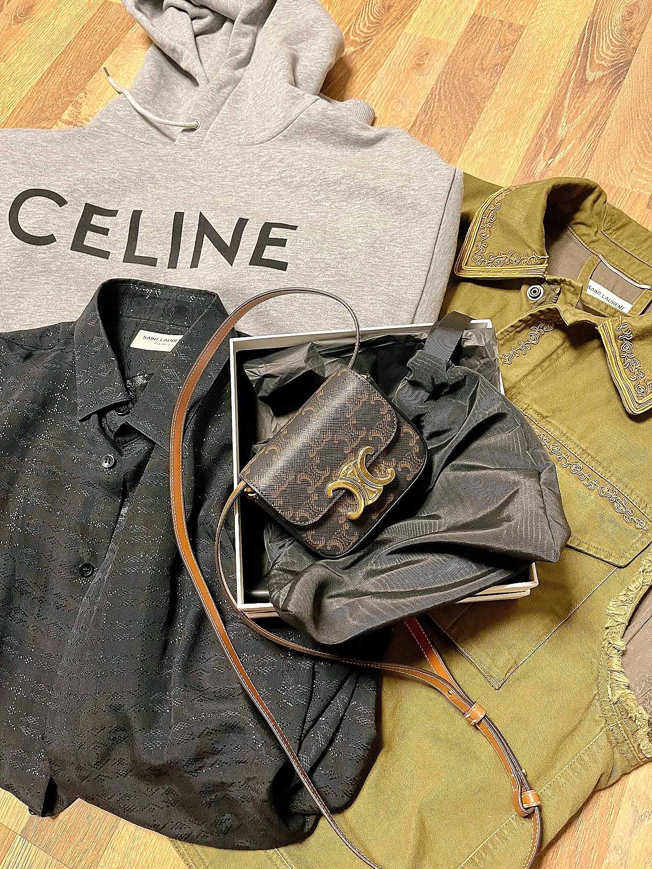 CELINE MINI TRIOMPHE 11CM BAG 10I513老花