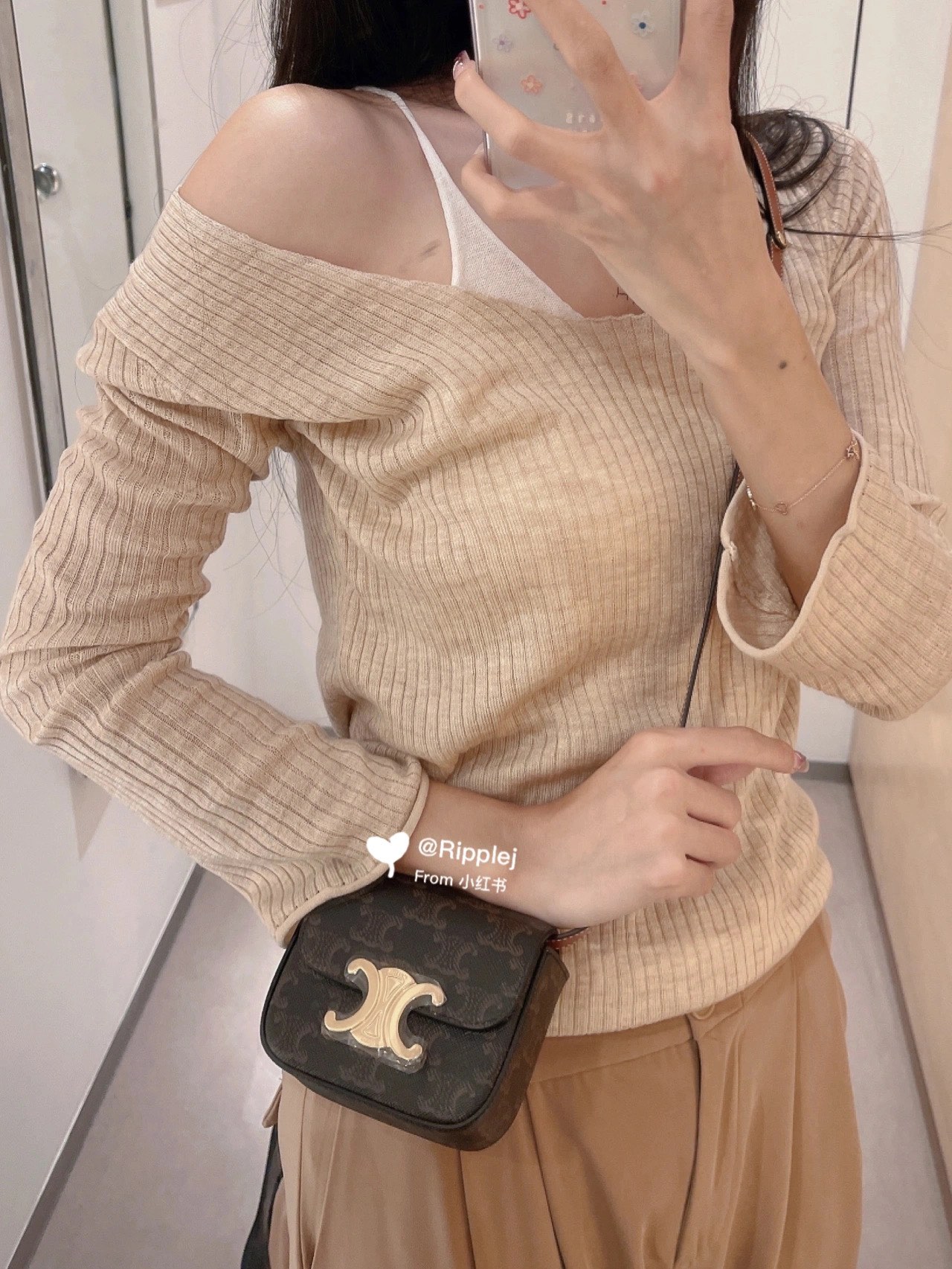 CELINE MINI TRIOMPHE 11CM BAG 10I513老花