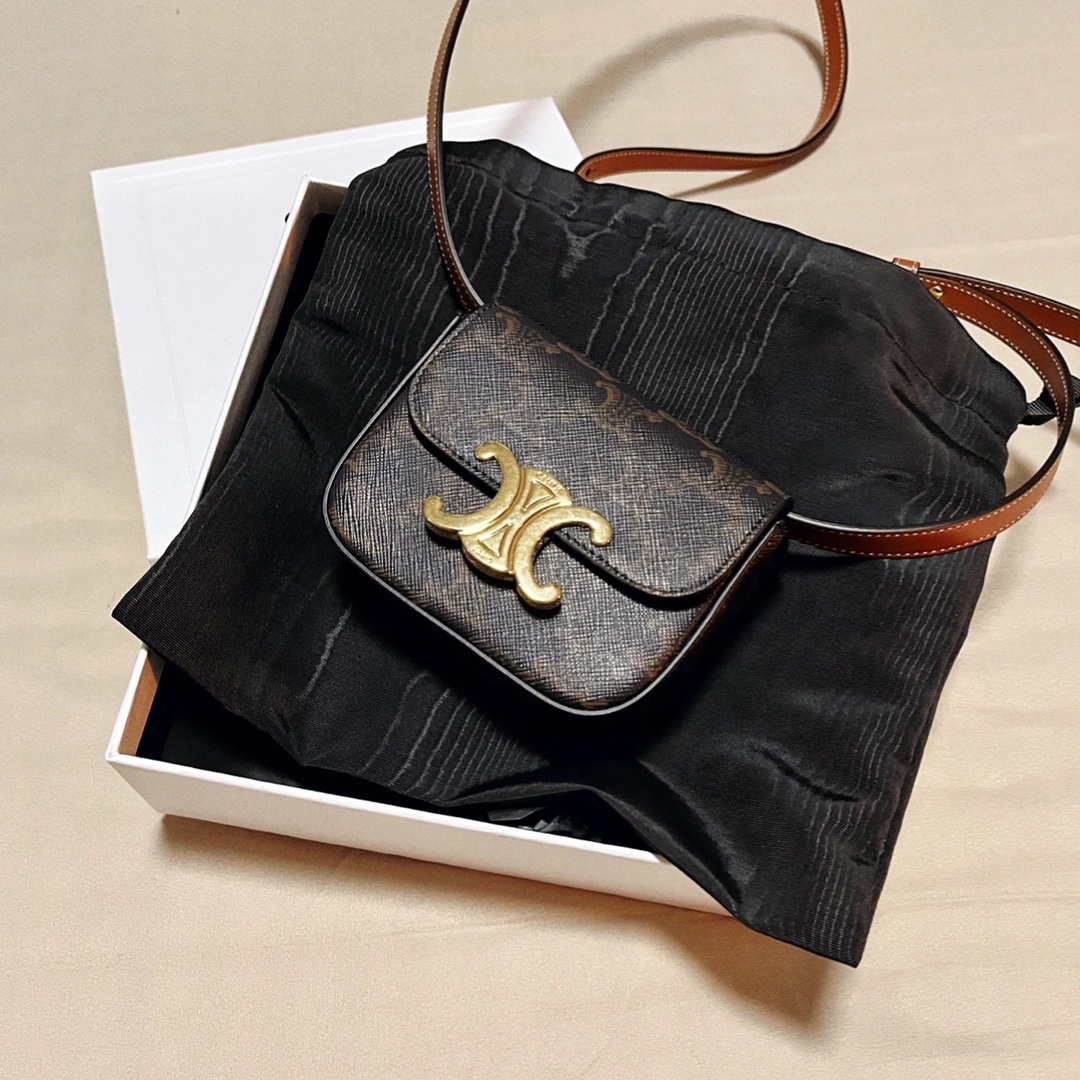CELINE MINI TRIOMPHE 11CM BAG 10I513老花