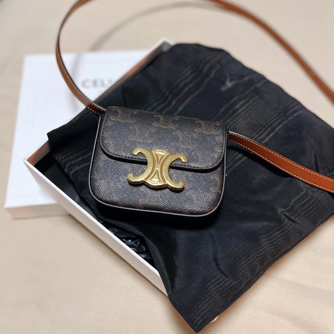 CELINE MINI TRIOMPHE 11CM BAG 10I513老花