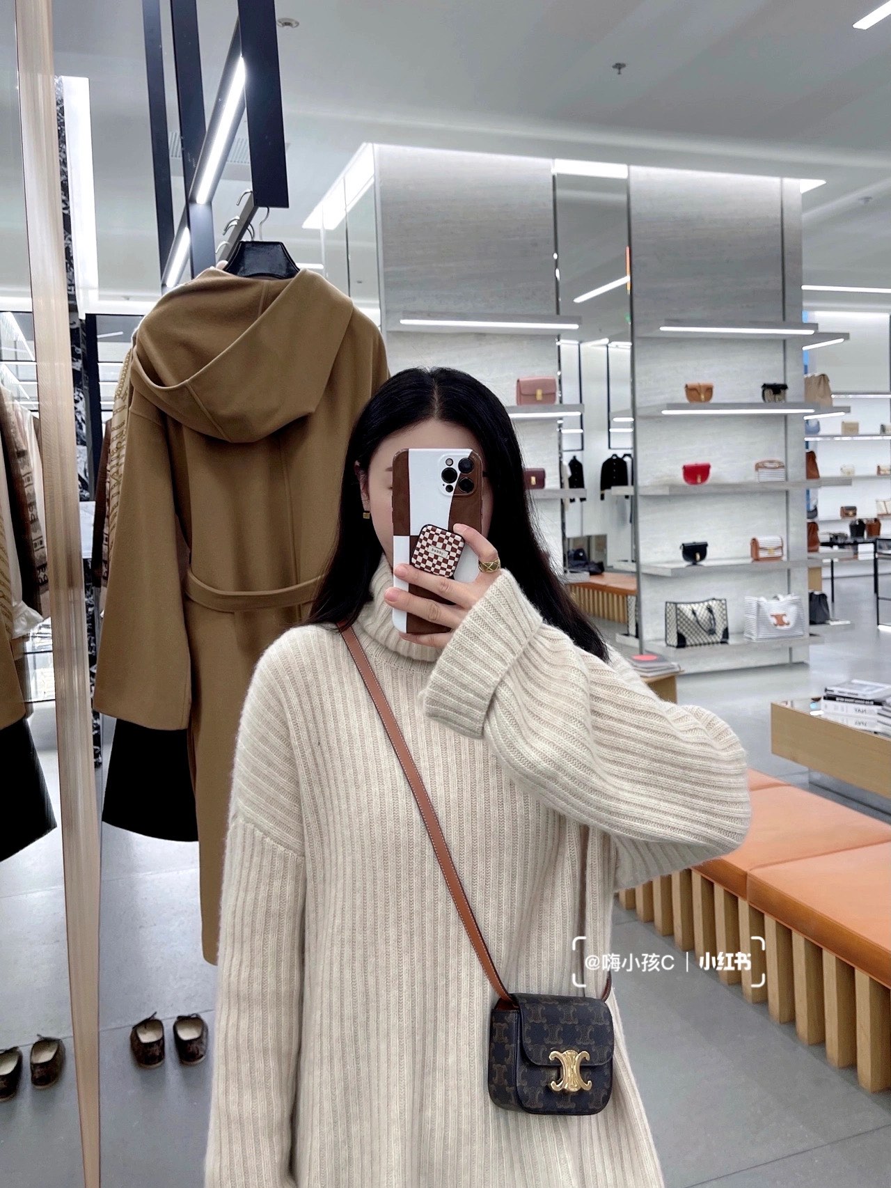 CELINE MINI TRIOMPHE 11CM BAG 10I513老花