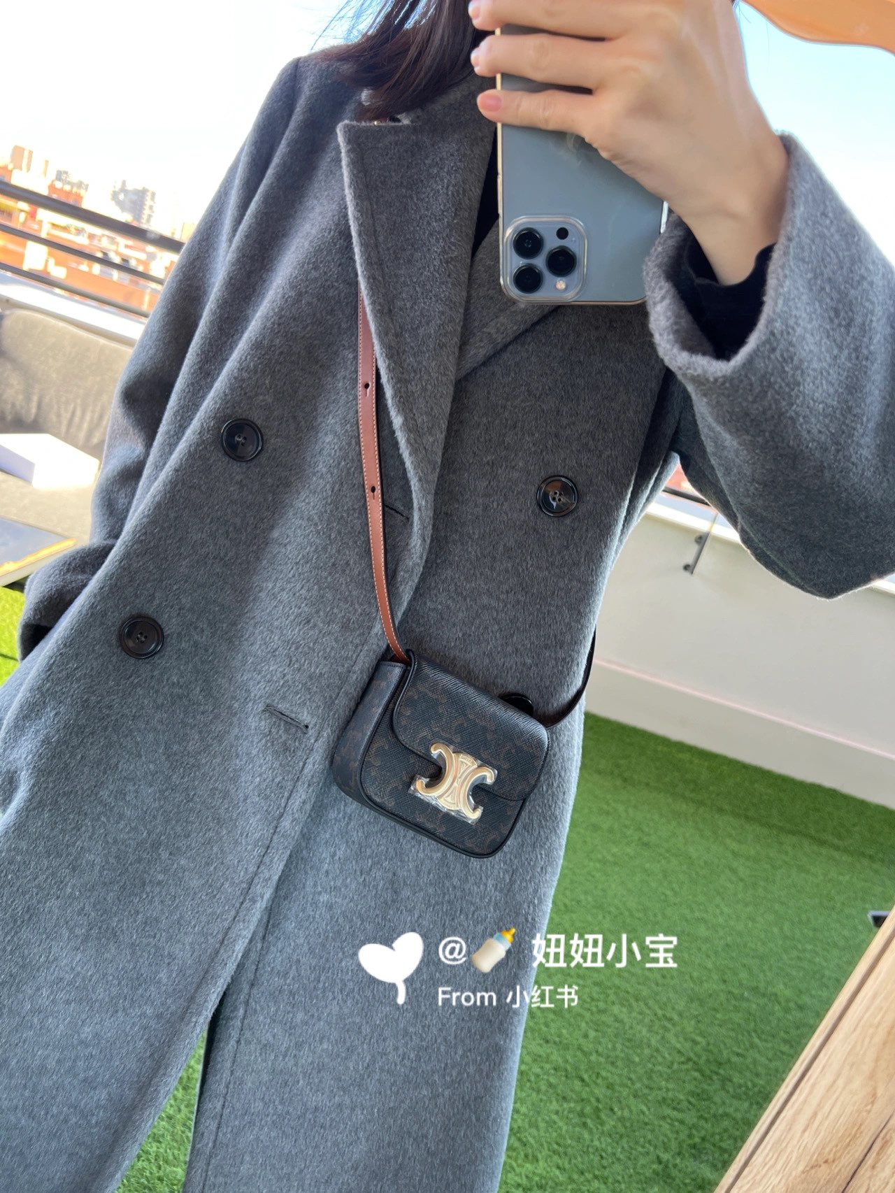 CELINE MINI TRIOMPHE 11CM BAG 10I513老花