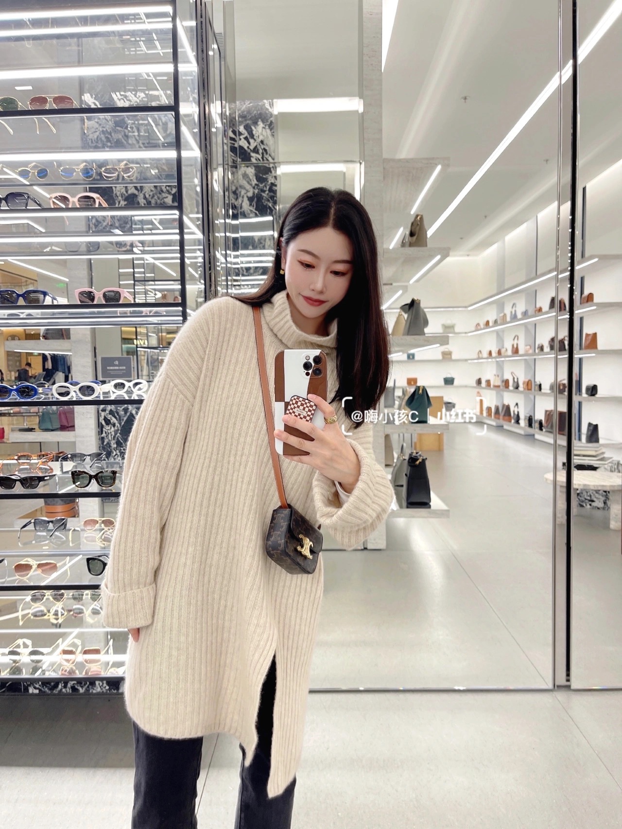 CELINE MINI TRIOMPHE 11CM BAG 10I513老花