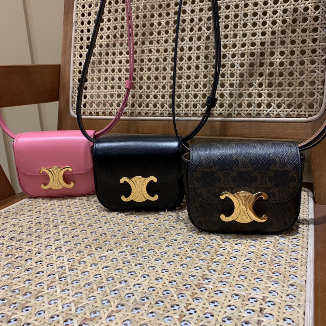 CELINE MINI TRIOMPHE 11CM BAG 10I513黑色