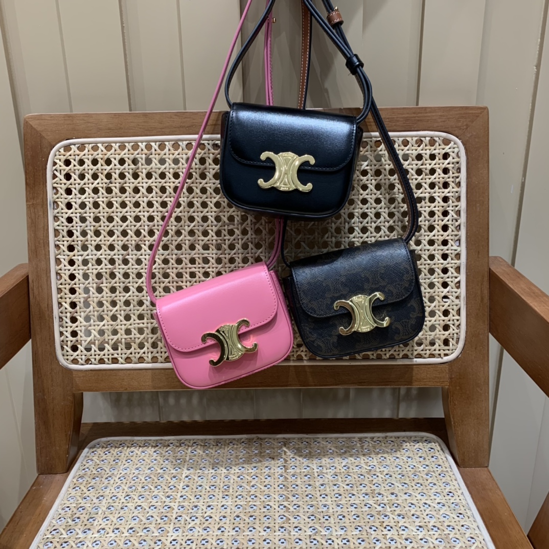 CELINE MINI TRIOMPHE 11CM BAG 10I513黑色
