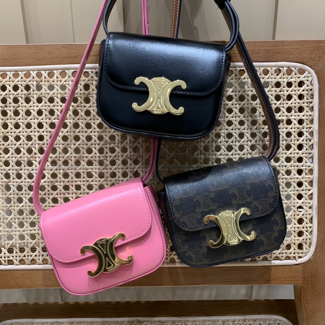 CELINE MINI TRIOMPHE 11CM BAG 10I513黑色