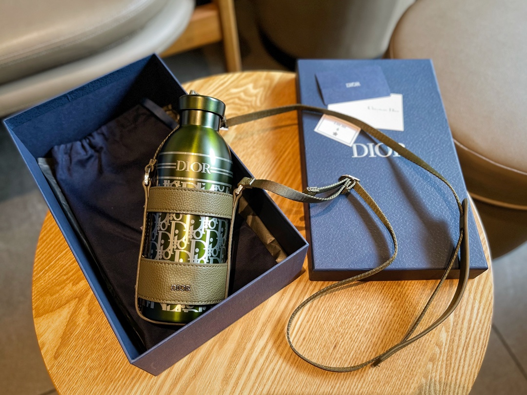 Dior Insulated Water Bottle and Bottle Holder - Bag