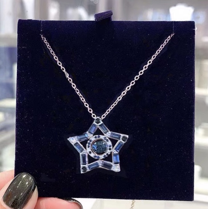 批80
施华奥地利水晶唐嫣同款 跳动的心幸运星星项链女锁骨链 5620787