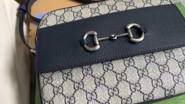 Gucci Ophidia Crossbody & Shoulder Bags Blue PVC
