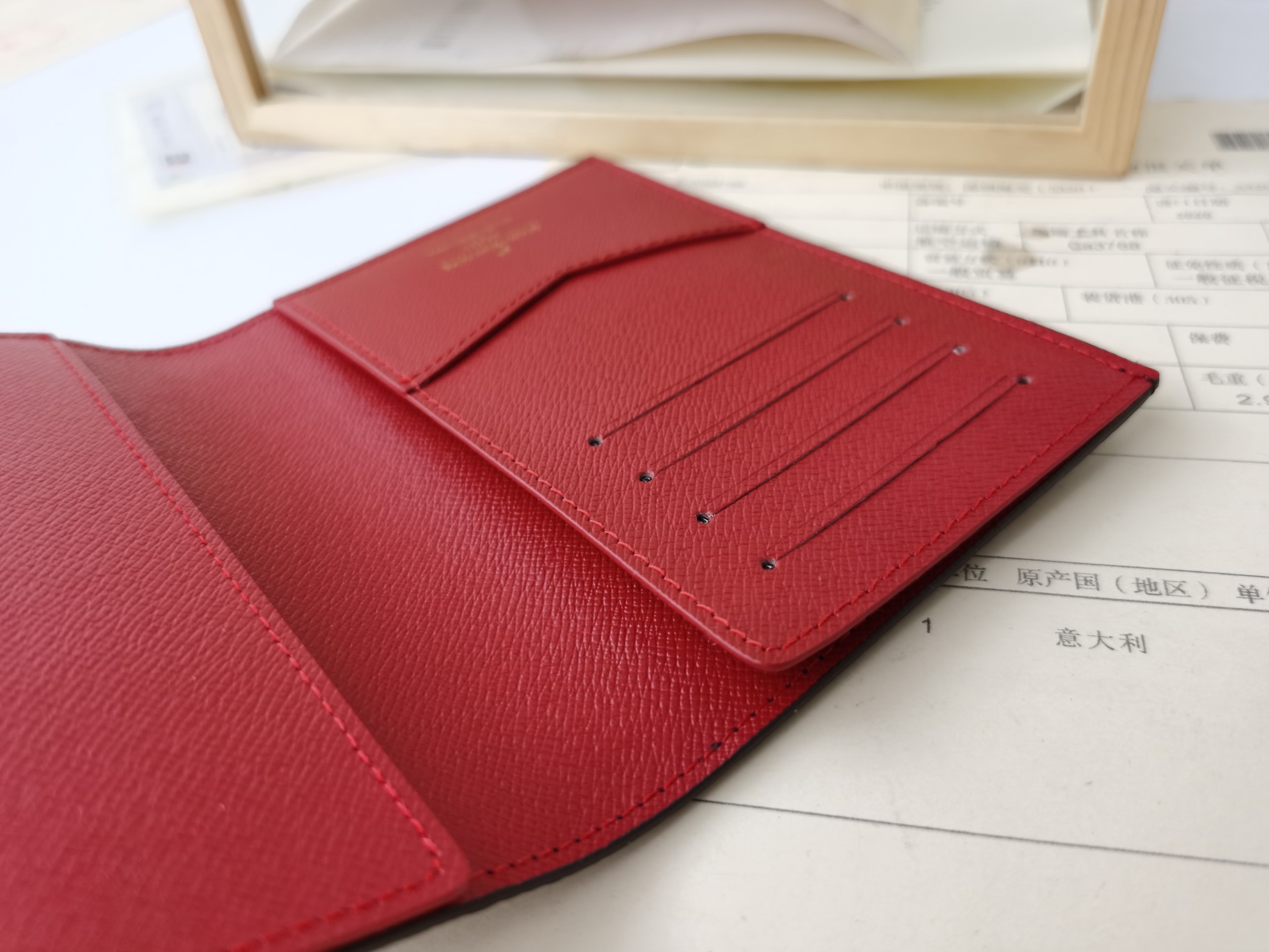 Multiple color choices for the passport cover.