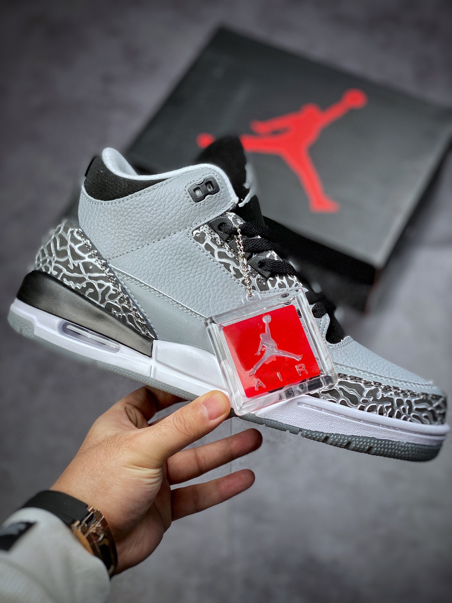 240  Nike Air Jordan 3 Retro SE”Wolf Grey”AJ3狼灰黑银灰爆裂136064-004