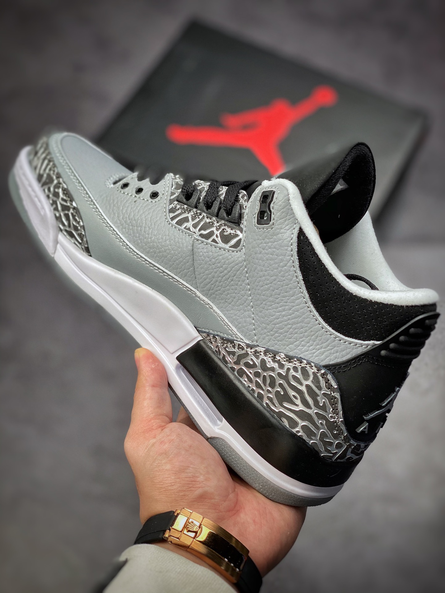 240  Nike Air Jordan 3 Retro SE”Wolf Grey”AJ3狼灰黑银灰爆裂136064-004
