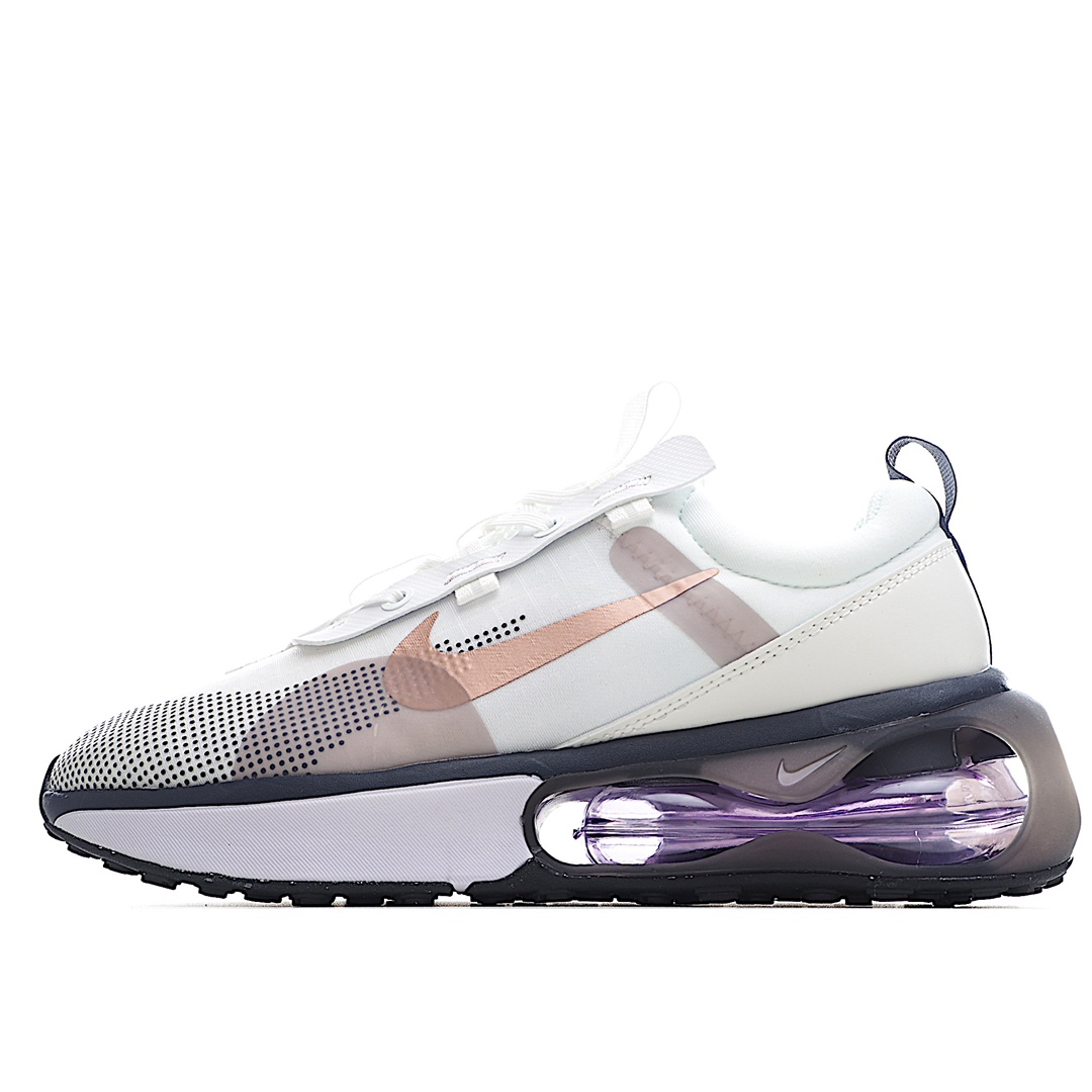 H0 NK Air Max 2021 半掌气垫运动鞋 DA3199-103 机能风 鞋款最大亮点是足底和空心泡沫中底的新型Air缓震装置 带来了更为轻便柔软的脚感