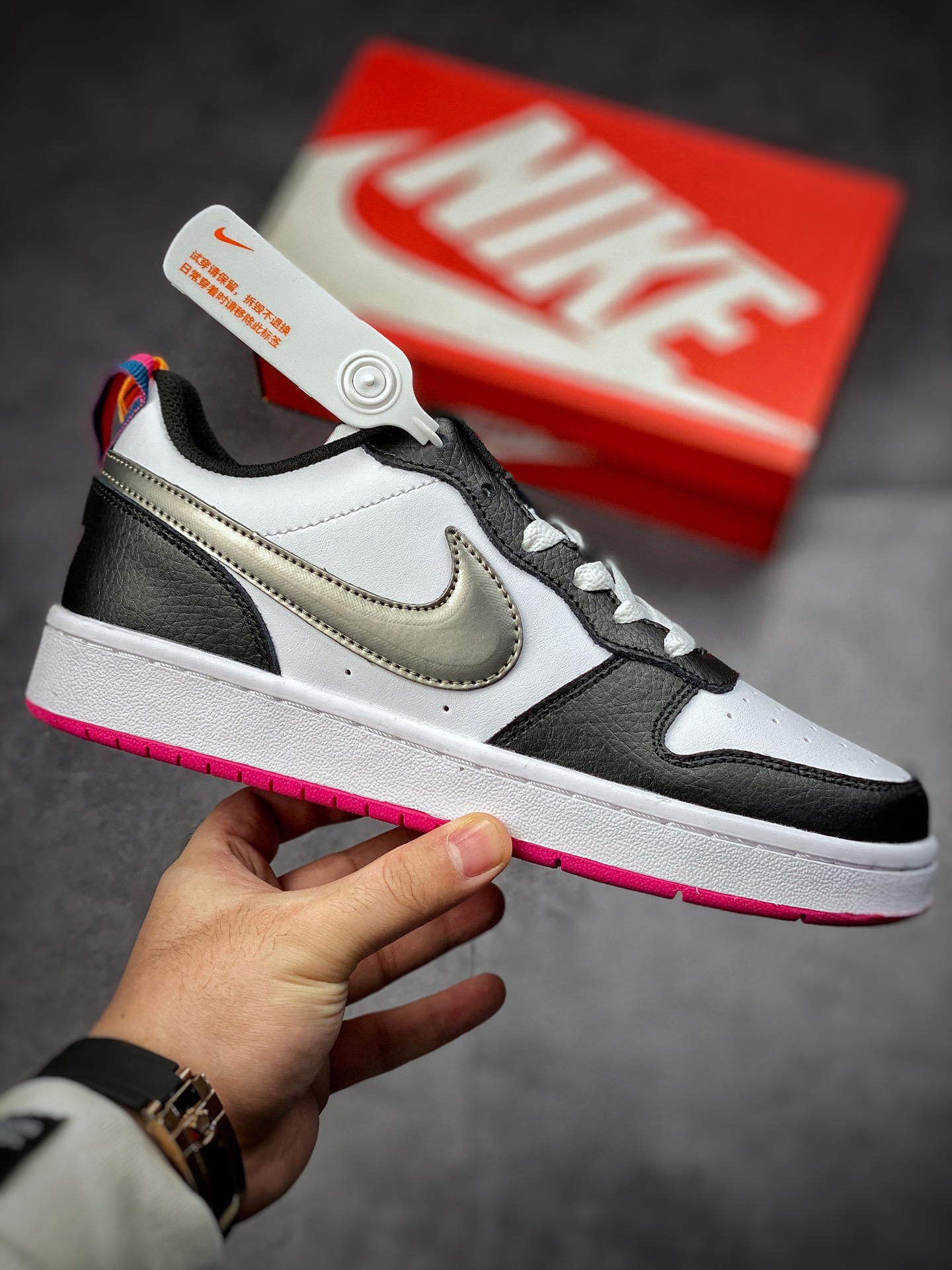 200 Nike Court Borough Low 2 FP（GS） 独家全头层版本 DJ0040-100