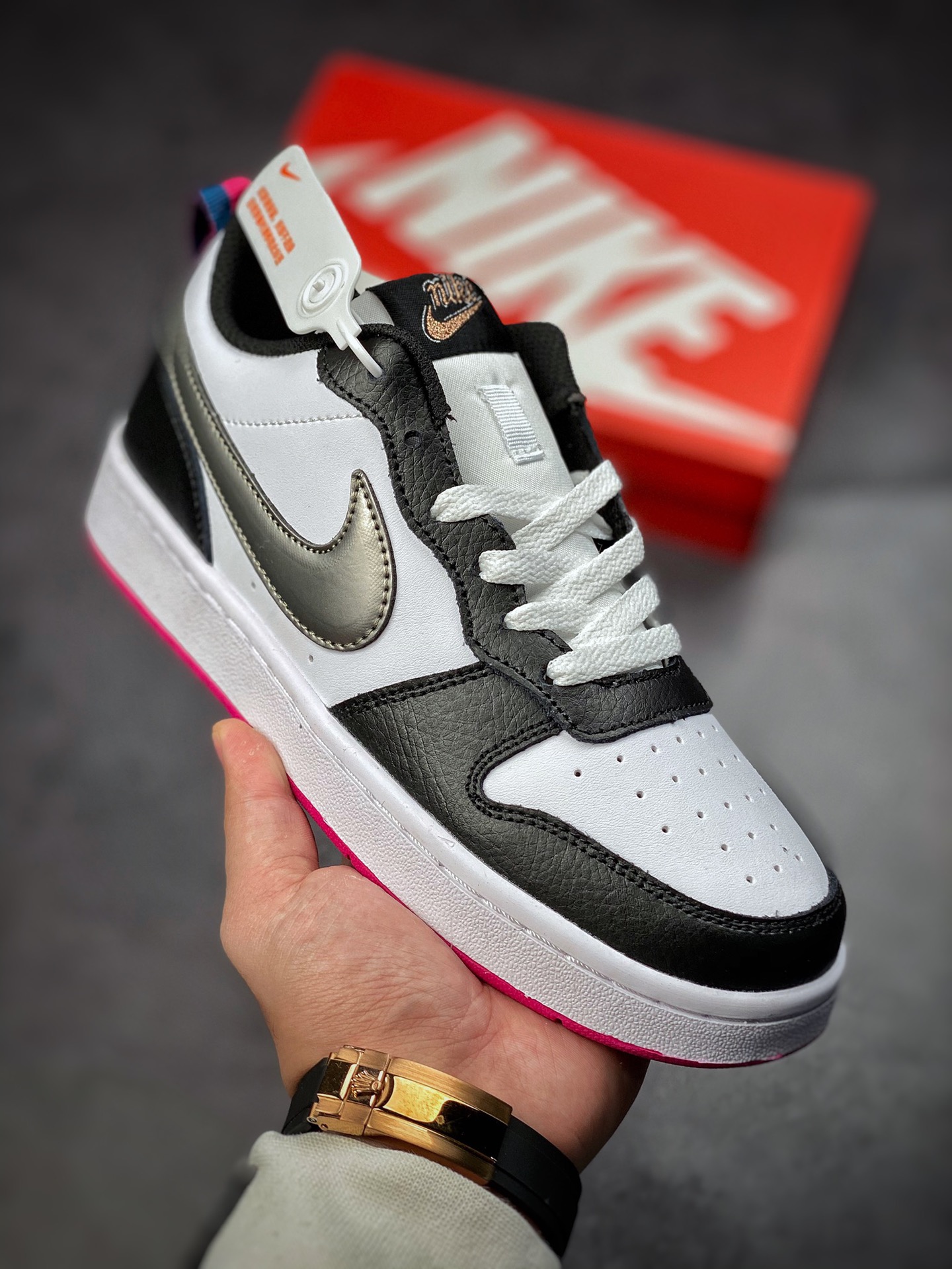 200 Nike Court Borough Low 2 FP（GS） 独家全头层版本 DJ0040-100