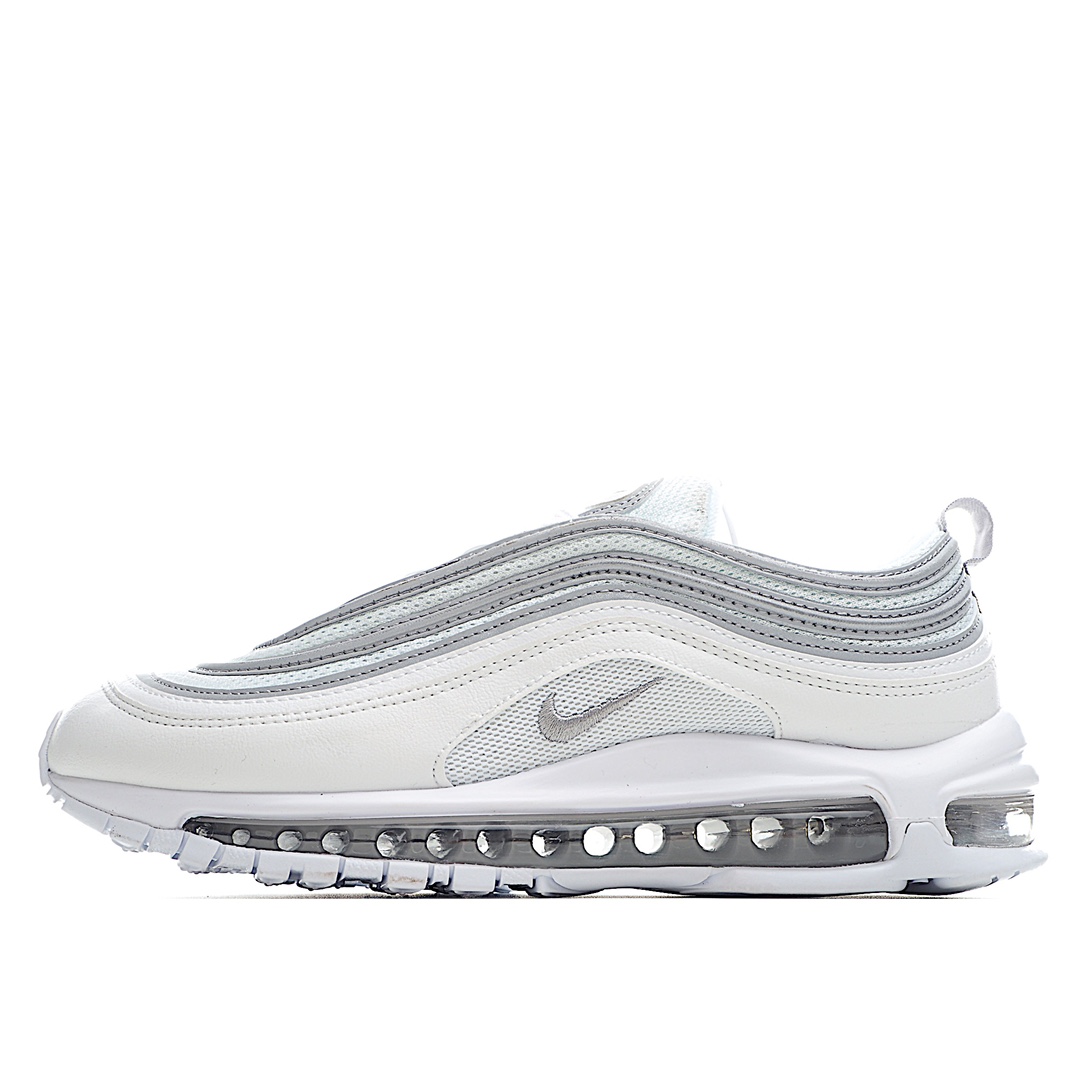 H0 公司级别 NK Air Max 97 子弹反光全掌气垫跑鞋 白银