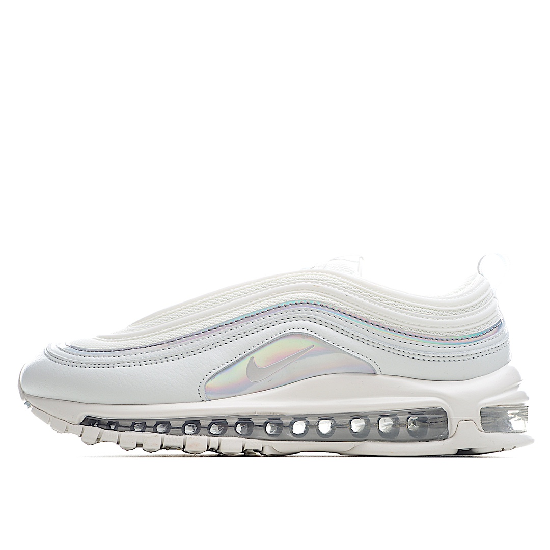 H0 公司级别 NK Air Max 97 子弹反光全掌气垫跑鞋 白镭射