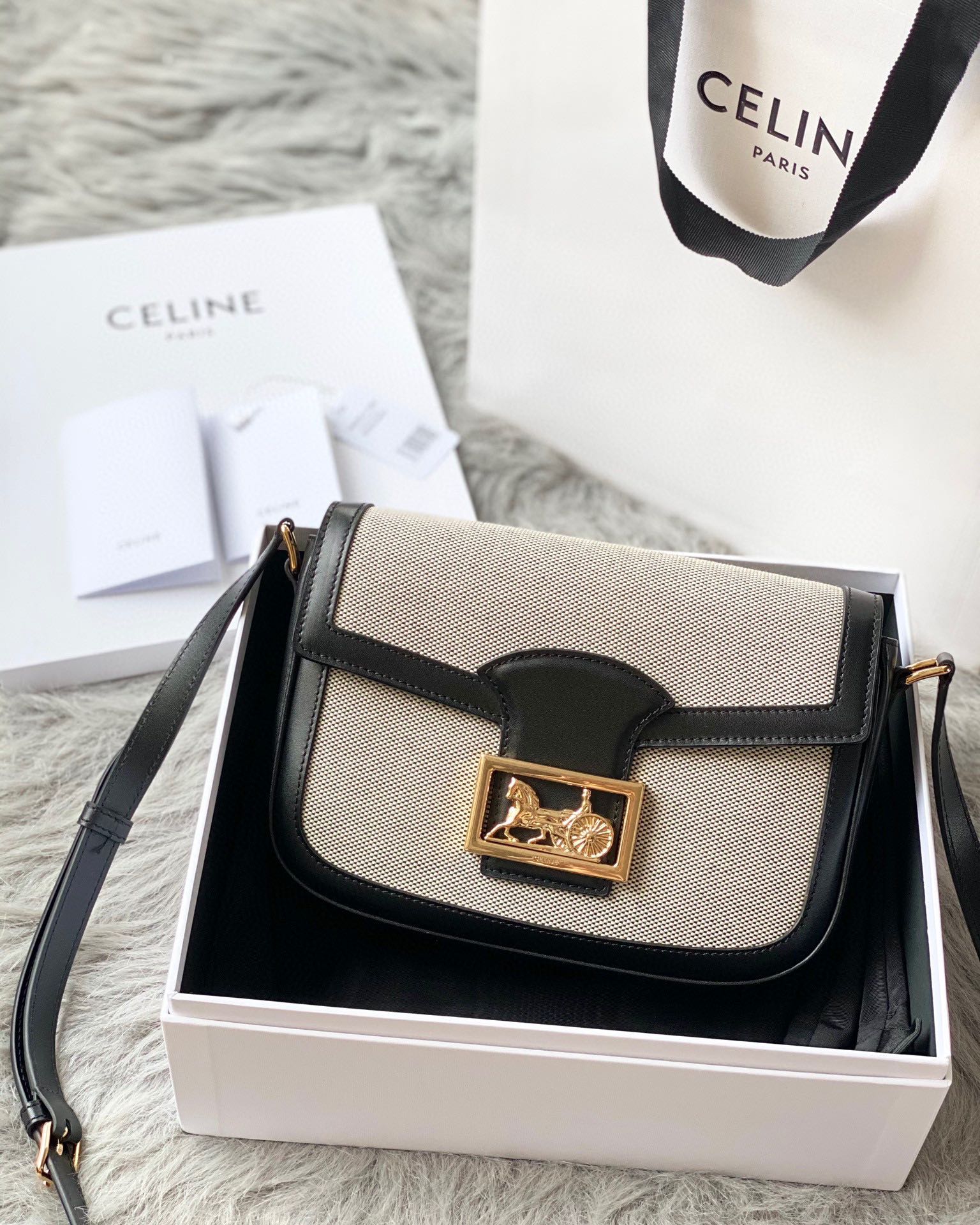 CELINE赛琳Sulhy Box 马鞍包