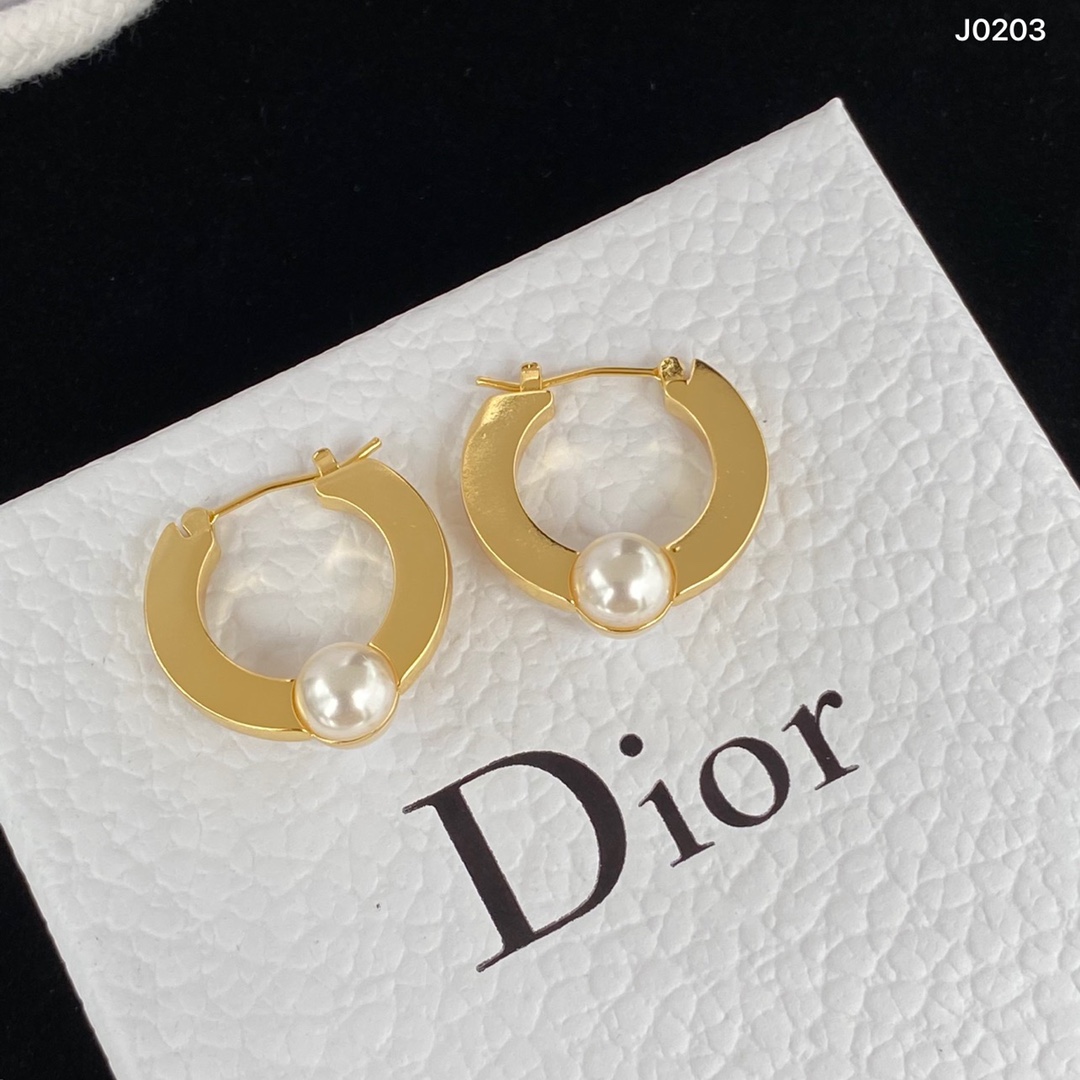 Falso di alta qualità
 Dior Gioielleria Orecchino Giallo Argento 925 Ottone Vintage