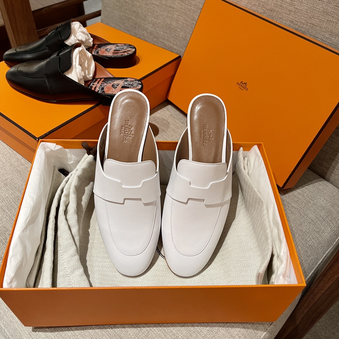 HERMES 爱马仕   2022最新乐福鞋半拖Catena穆勒鞋