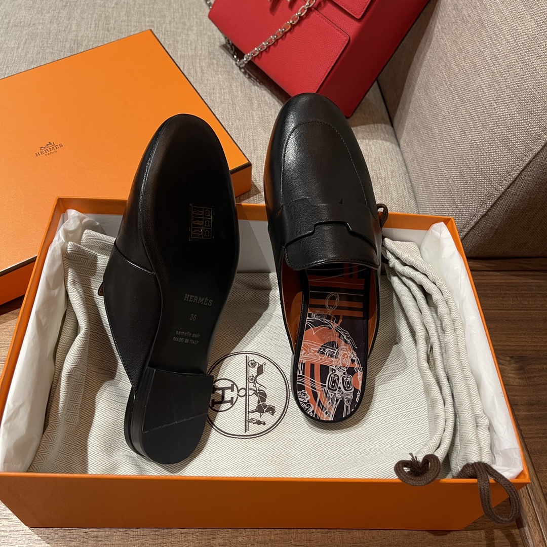 HERMES 爱马仕   2022最新乐福鞋半拖Catena穆勒鞋