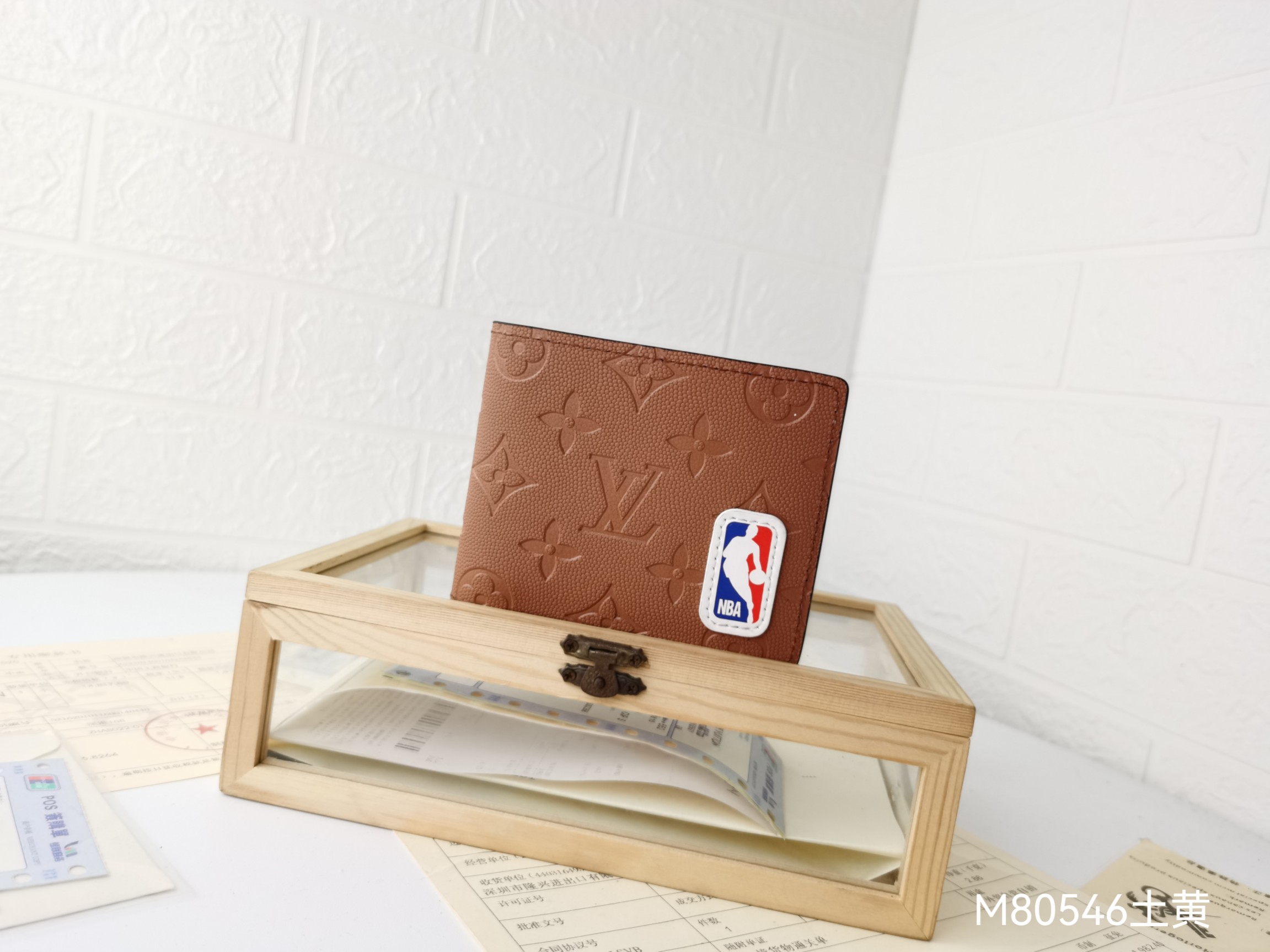 Classic Leather Bifold Wallet - Front view