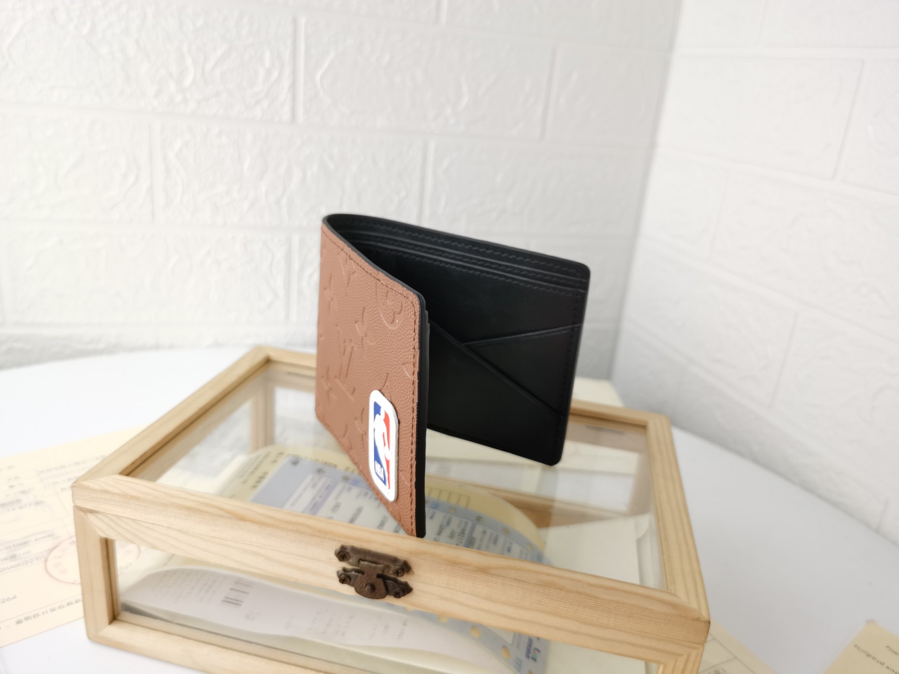 NBA MULTIPLE 財布 Monogram Watercolor Blue ヴァージル・アブロー デザイン