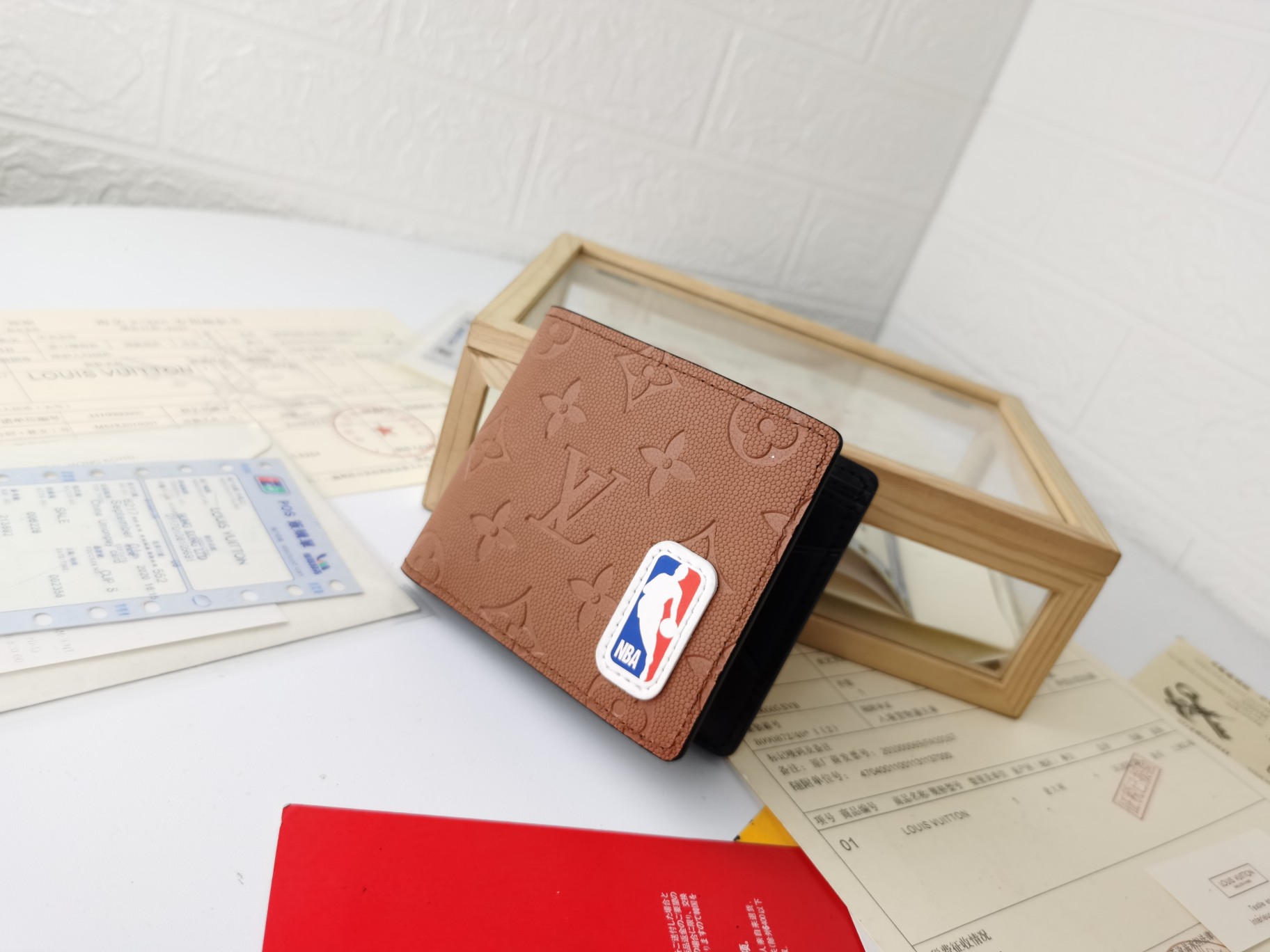 NBA MULTIPLE 財布 Monogram Watercolor Blue ヴァージル・アブロー デザイン