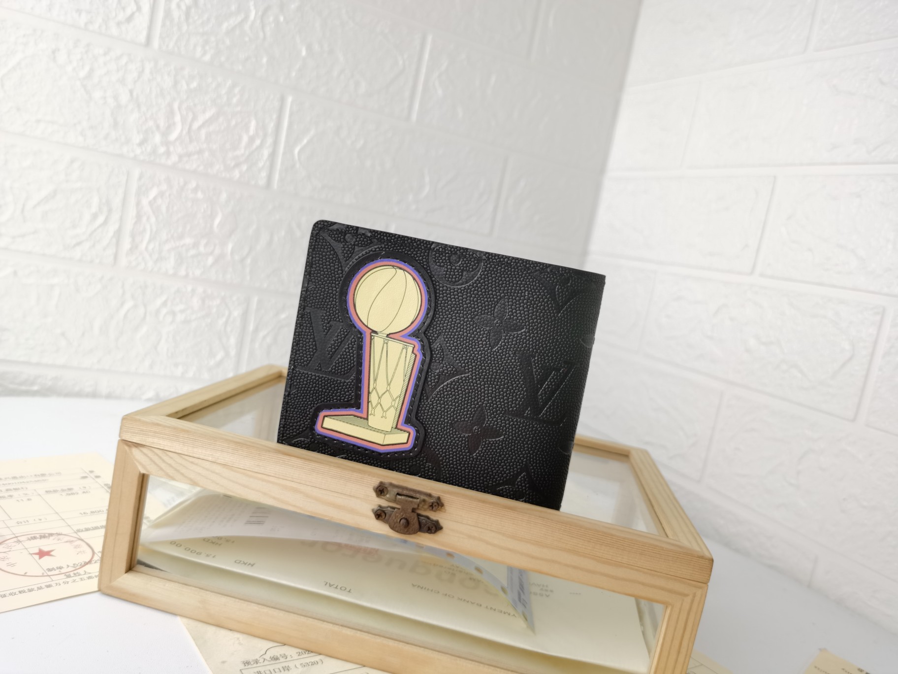 NBA MULTIPLE 財布 モノグラムウォーターカラー ブルー