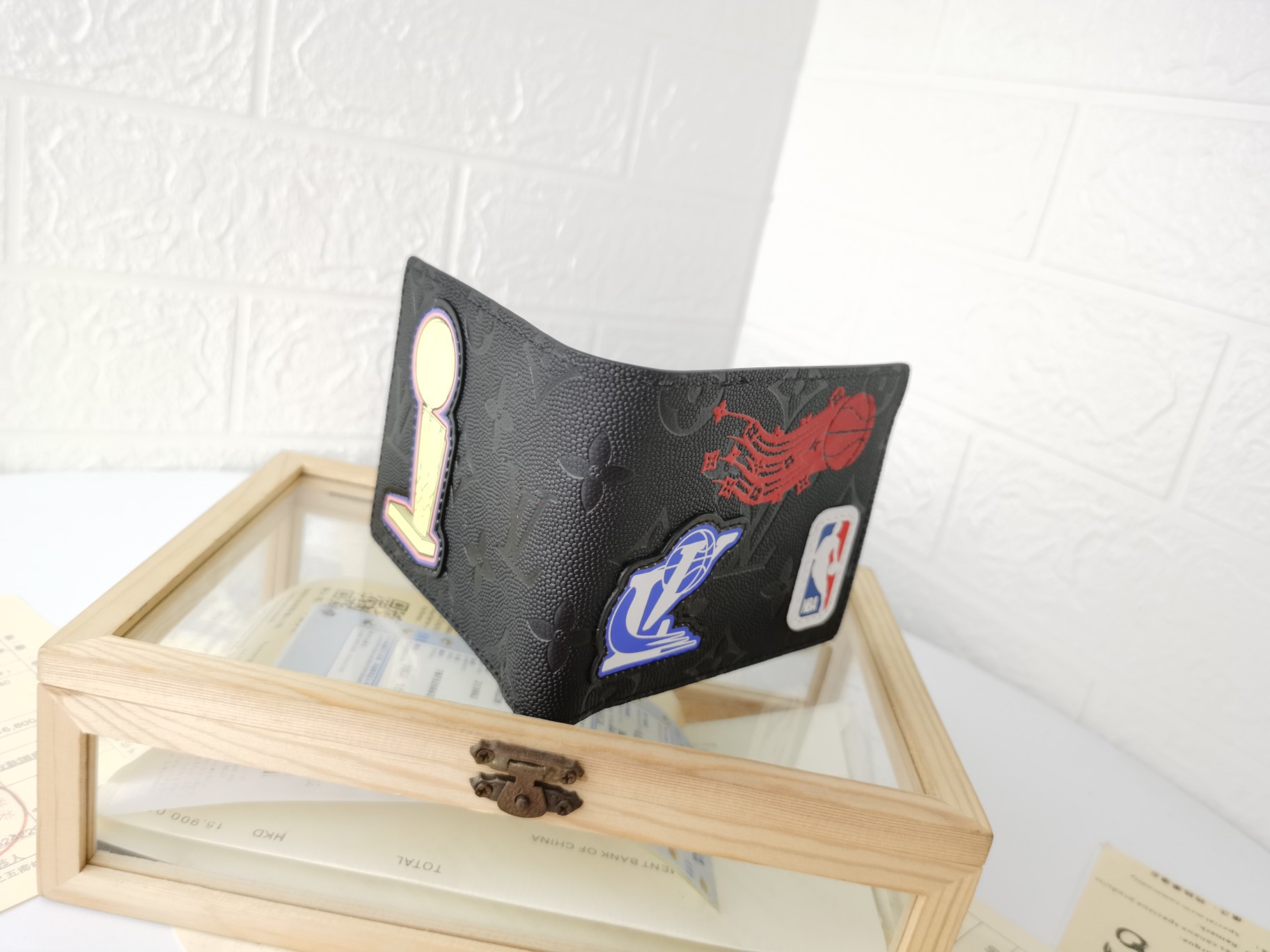 NBA MULTIPLE 財布 モノグラムウォーターカラー ブルー