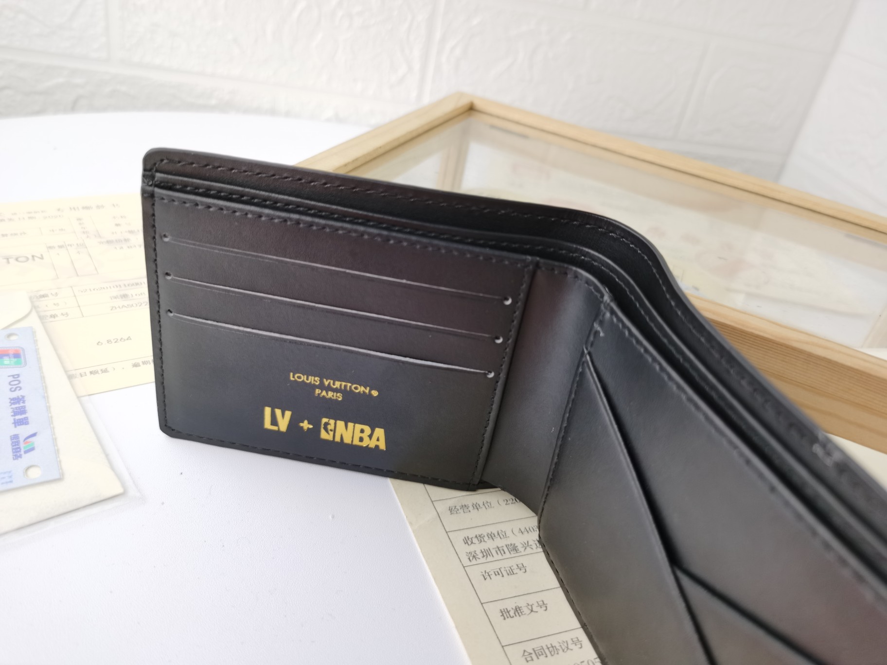 NBA MULTIPLE 財布 モノグラムウォーターカラー ブルー