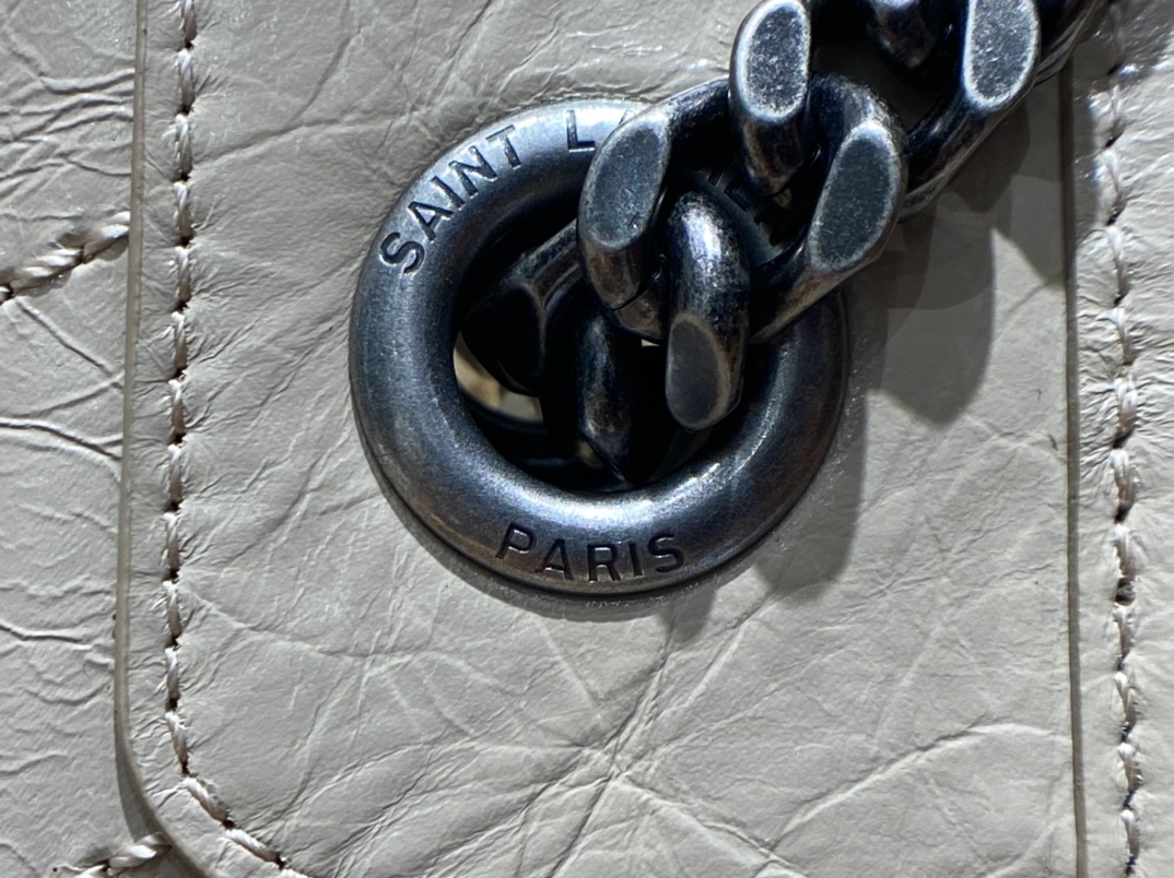 YSL NIKI SHOPPING BAG 33CM 577999奶茶色油蜡牛皮