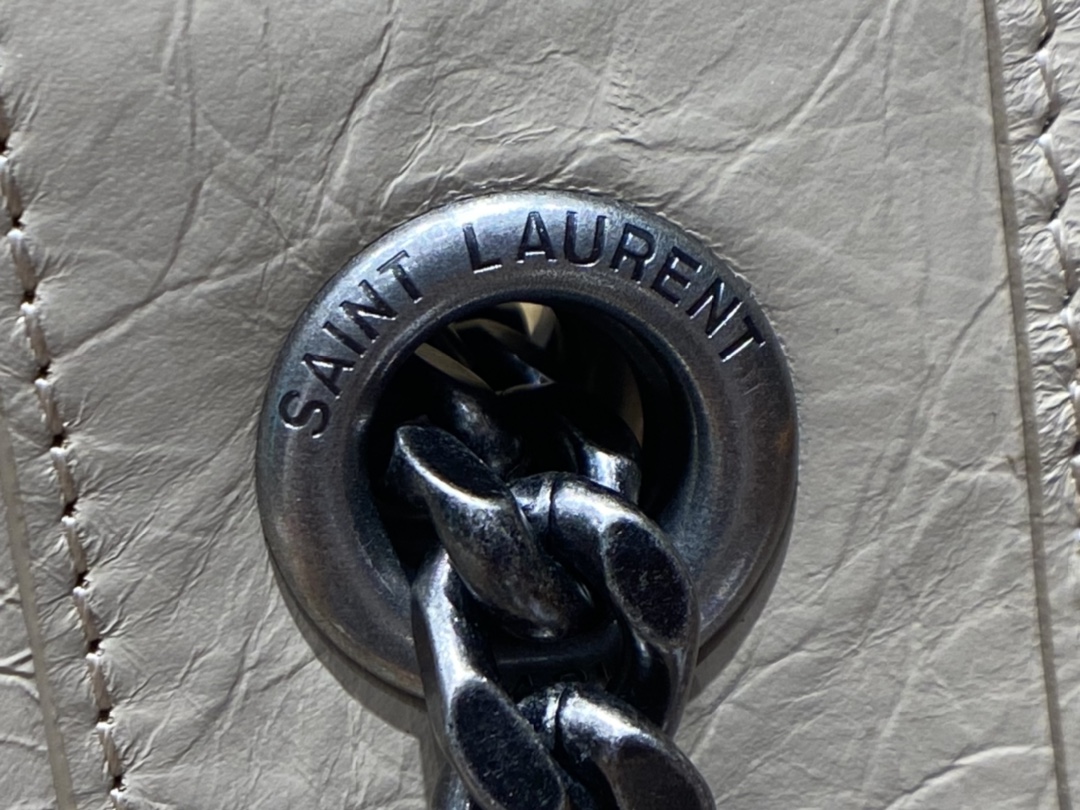 YSL NIKI SHOPPING BAG 33CM 577999奶茶色油蜡牛皮