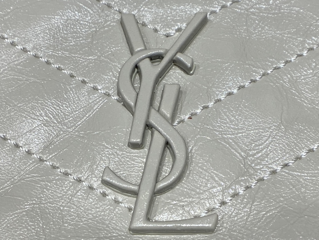 YSL NIKI SHOPPING BAG 33CM 577999奶白色油蜡牛皮