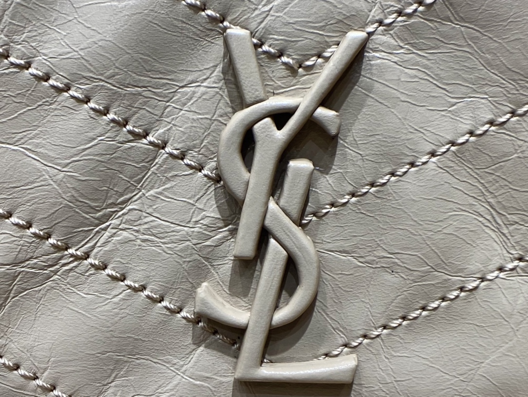 YSL NIKI SHOPPING BAG 33CM 577999奶茶色油蜡牛皮