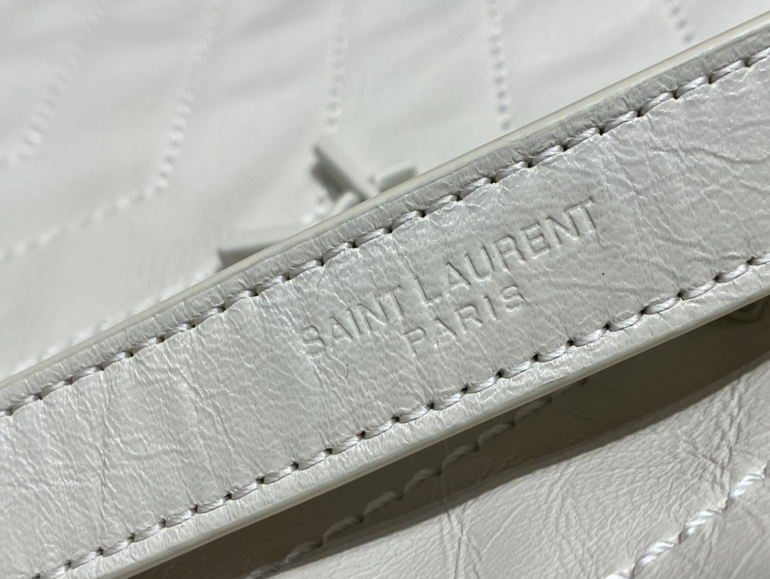 YSL NIKI SHOPPING BAG 33CM 577999奶白色油蜡牛皮