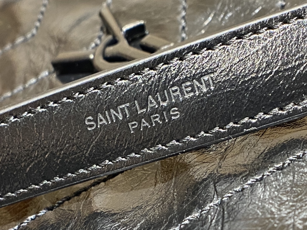 YSL NIKI SHOPPING BAG 33CM 577999黑色油蜡牛皮