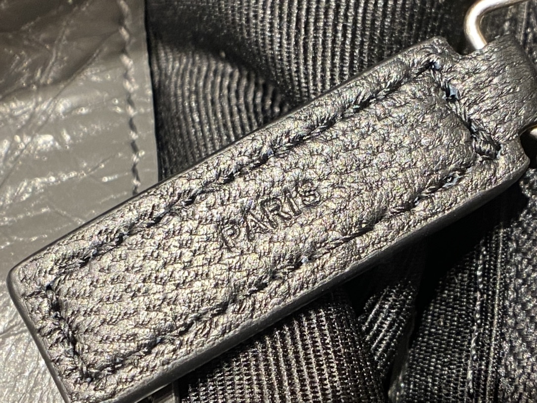 YSL NIKI SHOPPING BAG 33CM 577999深灰色油蜡牛皮