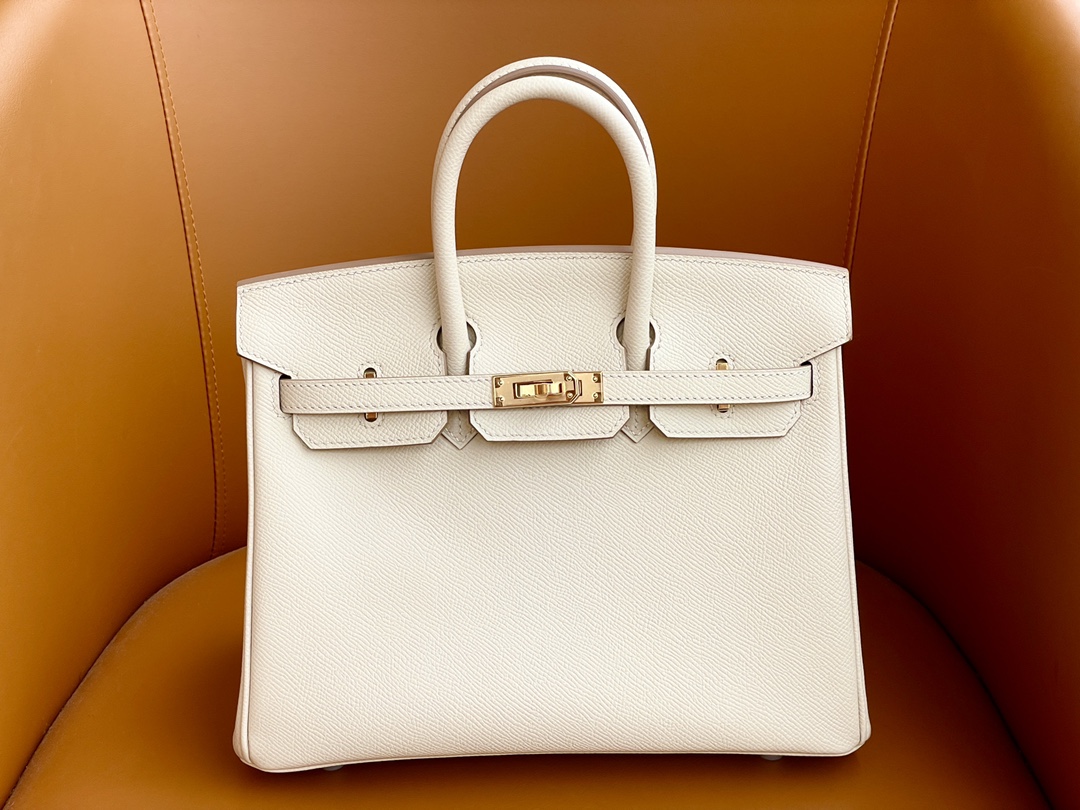 Hermes Birkin Bags Handbags Milkshake White Rose Gold Hardware